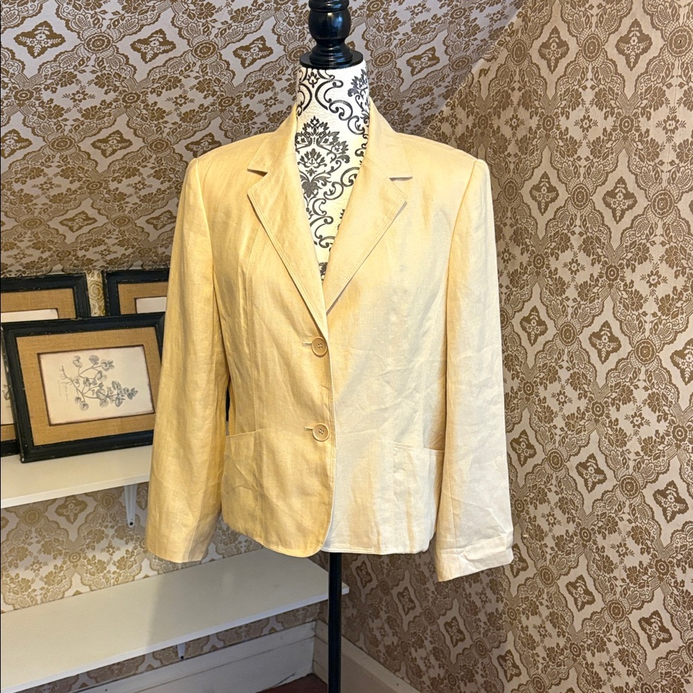 Talbots Vintage Linen Blazer